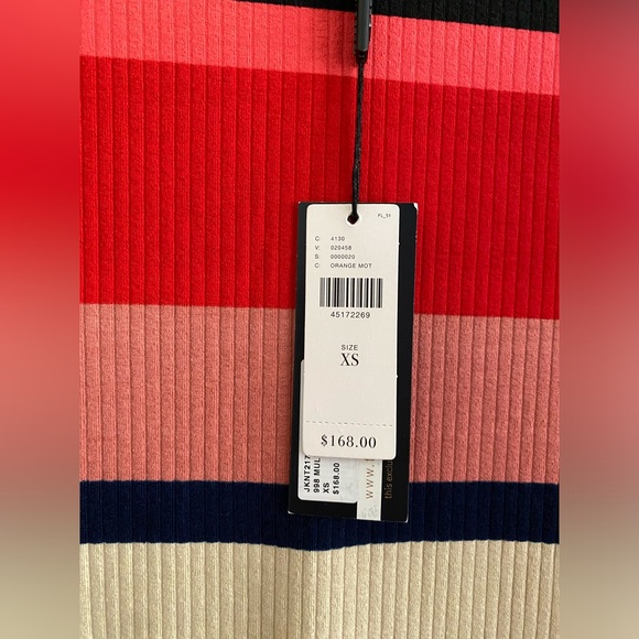 Anthropologie VIVID STRIPE COLUMN DRESS size XS new with tag - Picture 4 of 13